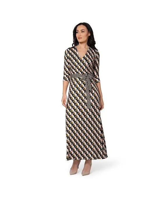 Leota Womens, Perfect Wrap Maxi Dress