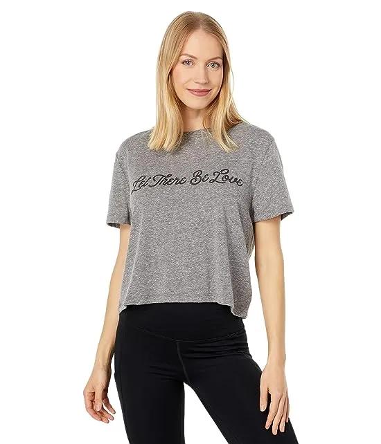 Let There Be Love Crop Tee