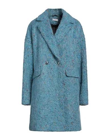 Light blue Bouclé Coat