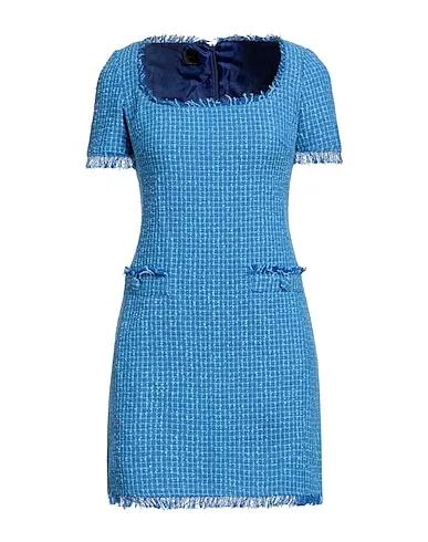 Light blue Bouclé Short dress