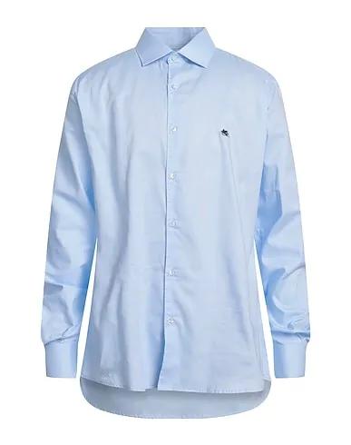 Light blue Canvas Patterned shirt