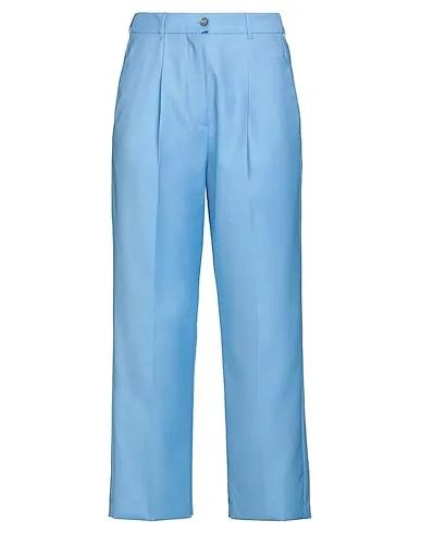 Light blue Cool wool Casual pants