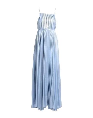 Light blue Crêpe Long dress