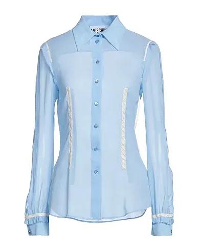 Light blue Crêpe Silk shirts & blouses