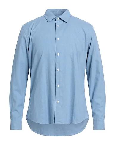Light blue Flannel Solid color shirt