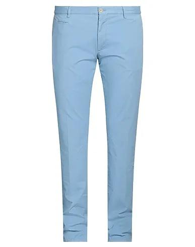 Light blue Jacquard Casual pants