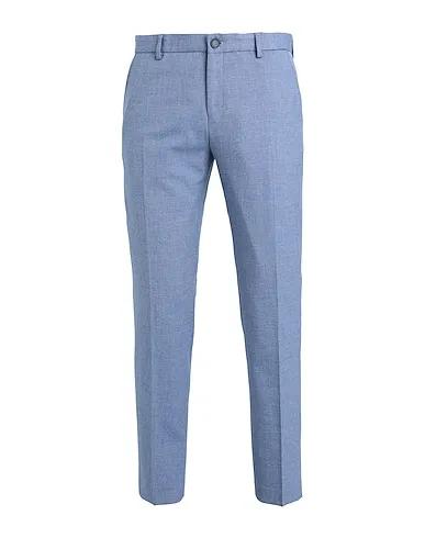 Light blue Jacquard Casual pants