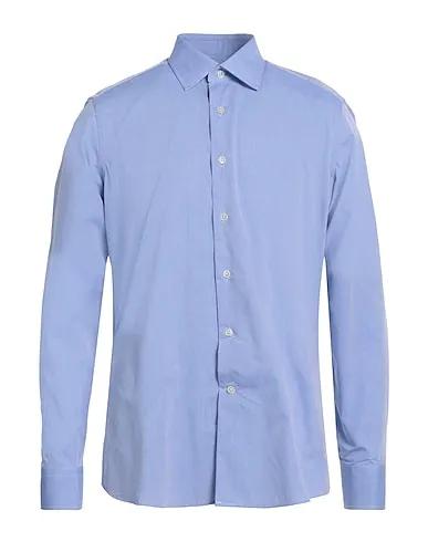 Light blue Jacquard Patterned shirt