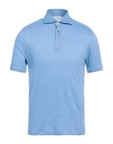 Light blue Jersey Polo shirt