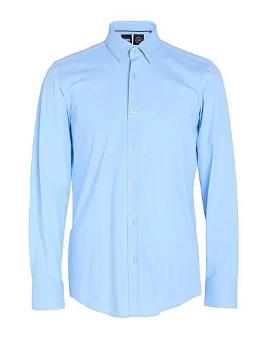 Light blue Jersey Solid color shirt