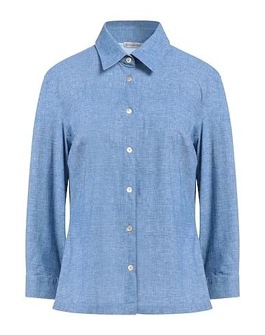 Light blue Jersey Solid color shirts & blouses
