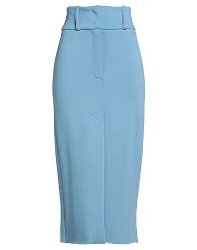 Light blue Knitted Maxi Skirts