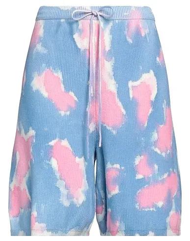 Light blue Knitted Shorts & Bermuda