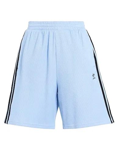 Light blue Knitted Shorts & Bermuda Bermuda Shorts
