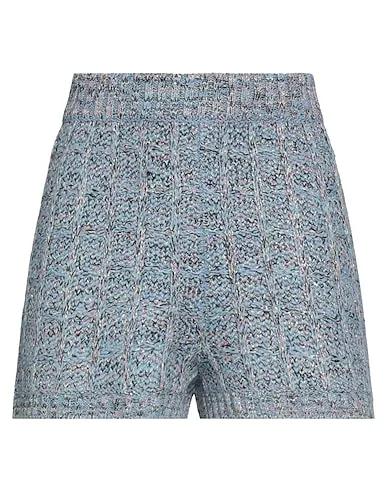 Light blue Knitted Shorts & Bermuda