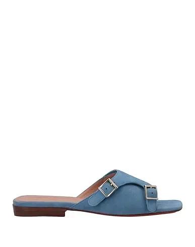Light blue Leather Sandals