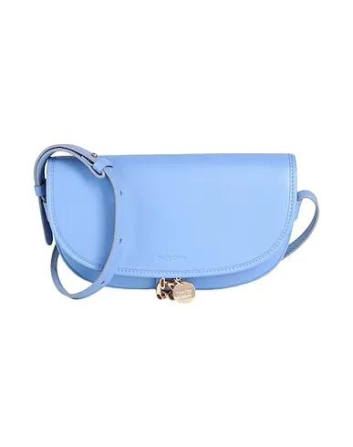 Light blue Leather Shoulder bag