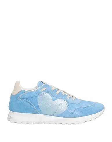 Light blue Leather Sneakers