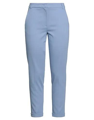 Light blue Piqué Casual pants