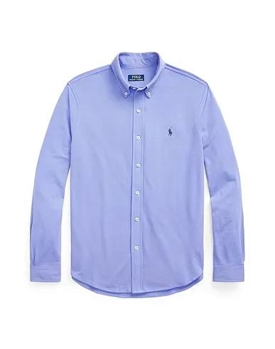 Light blue Piqué Solid color shirt FEATHERWEIGHT MESH SHIRT
