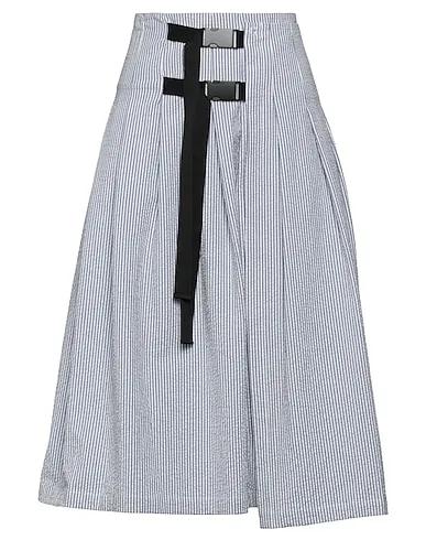 Light blue Plain weave Midi skirt