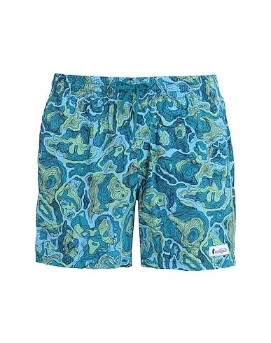 Light blue Plain weave Swim shorts Brinco Short - Print
