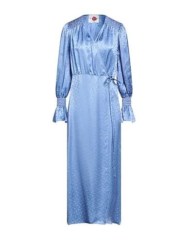 Light blue Satin Long dress