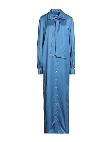 Light blue Satin Long dress