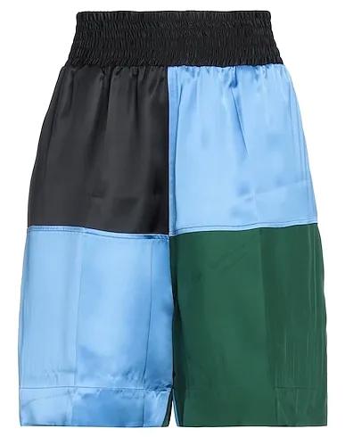 Light blue Satin Shorts & Bermuda