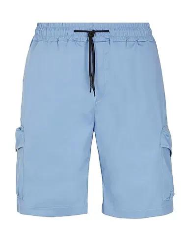 Light blue Shorts & Bermuda COTTON WAISTBAND CARGO SHORTS

