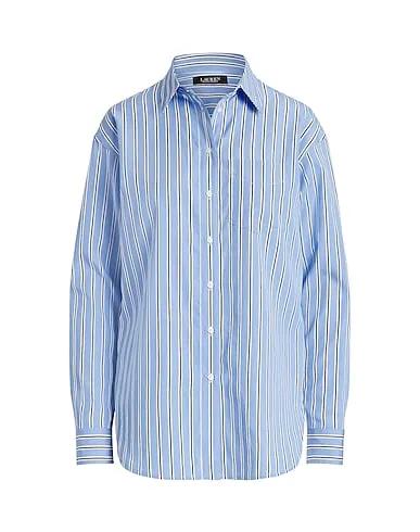 Light blue Striped shirt STRIPED COTTON BROADCLOTH SHIRT
