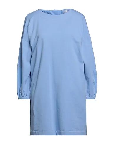 Light blue Sweatshirt Short dress
