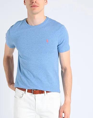 Light blue T-shirt CUSTOM SLIM FIT JERSEY CREWNECK T-SHIRT
