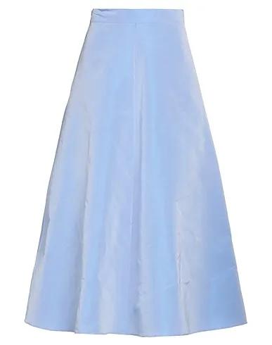 Light blue Taffeta Midi skirt