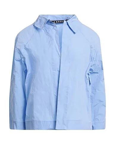 Light blue Techno fabric Full-length jacket