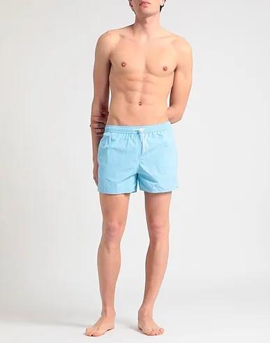 Light blue Techno fabric Swim shorts