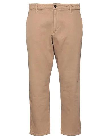 Light brown Cotton twill Cropped pants & culottes