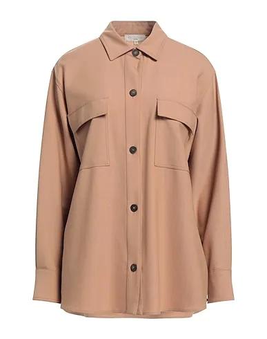 Light brown Cotton twill Full-length jacket