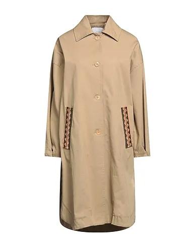 Light brown Cotton twill Full-length jacket