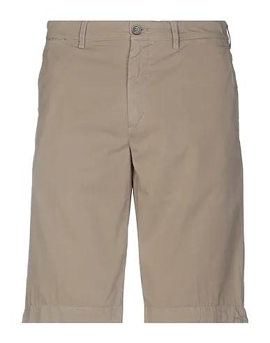 Light brown Cotton twill Shorts & Bermuda