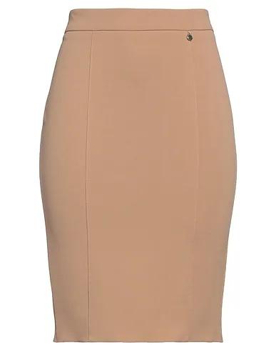 Light brown Crêpe Mini skirt