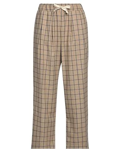 Light brown Flannel Casual pants