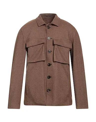 Light brown Flannel Solid color shirt