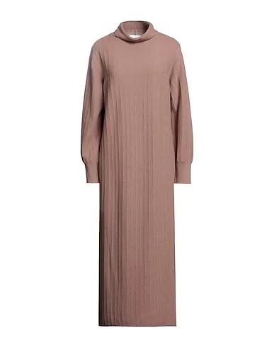 Light brown Knitted Long dress