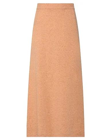 Light brown Knitted Maxi Skirts