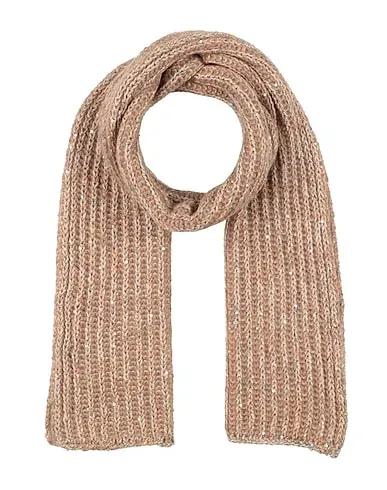 Light brown Knitted Scarves and foulards