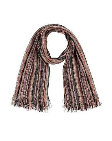 Light brown Knitted Scarves and foulards