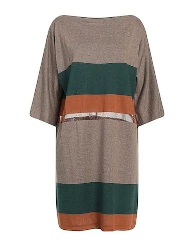 Light brown Knitted Short dress