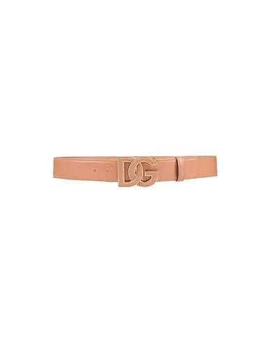 Light brown Leather Regular belt