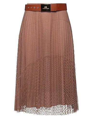 Light brown Midi skirt